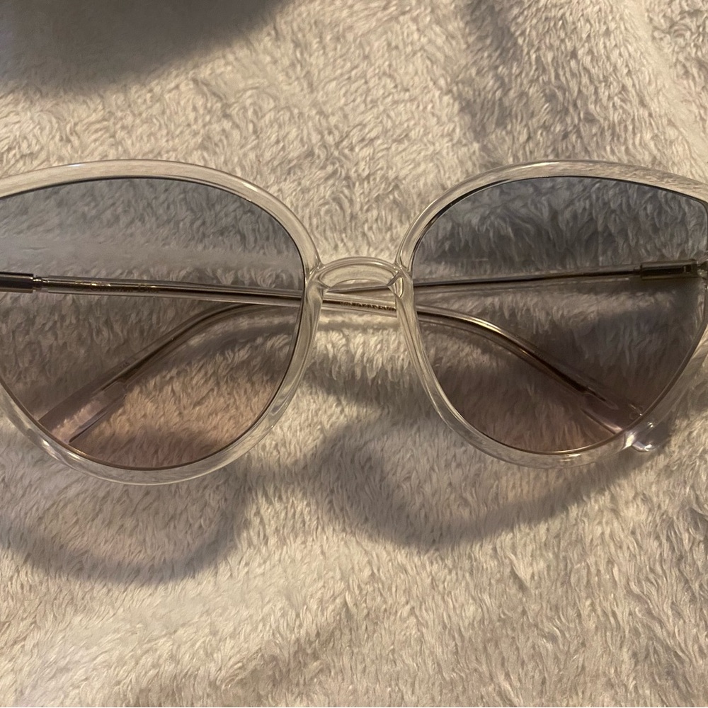 Dior Transparent Sunglasses with Black Case - Picture 3 of 5
